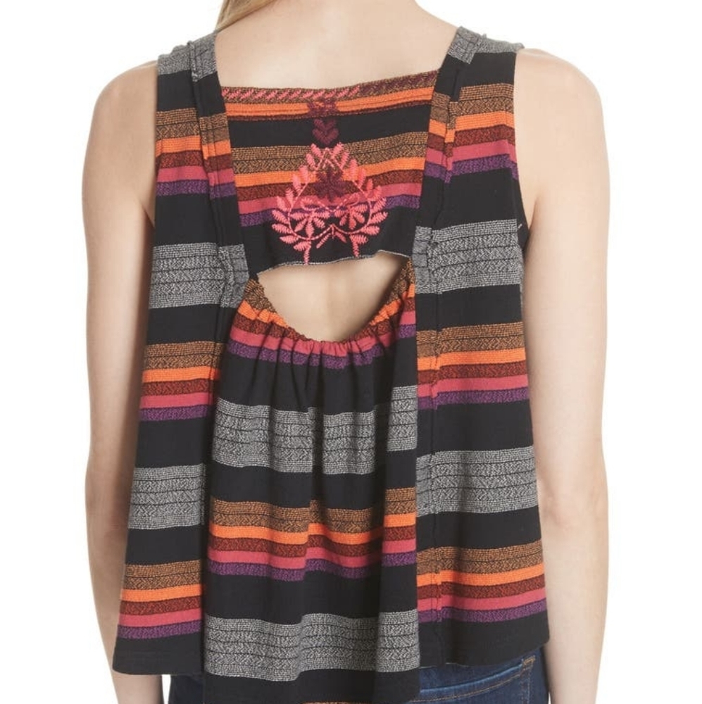 Free People Vintage Stripe Swing Tank - Picture 2 of 5
